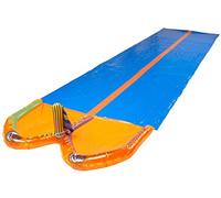 Happy People 77825 - Doppio Scivolo Acquatico, 650 x 180 cm