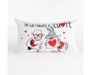 Happy People Fanta Federe 50x80cm Stampata Messaggi Mi Hai Rubato il Cuore D15