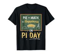 Happy Pi Day 3.14 Pi Pie + Math = Happiness on Pi Day Maglietta