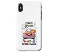 Happy Pi Day Pizza Math Nerd Funny Teacher Men Women Kids Custodia per iPhone X/XS