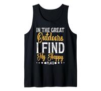 Happy Place All'aperto Campeggio Escursioni Sentieri Camper Uomo Donna Canotta