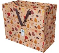 Happy Planet Giftshop Borsa Grande Jumbo con Cerniera 58 x 47 x 30 cm 80 l (Disegno di Ricci) (Singolo - Multipack Disponibili)