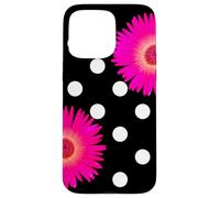 Happy Playful, ciondolo retrò a pois rosa a forma di margherita Shapes Mania Custodia per iPhone 15 Pro Max