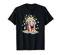Happy Popcorn Box per Gli Amanti del Cinema Maglietta