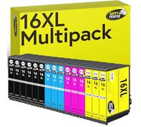Happy Printer 15 XL cartucce compatibile con Epson 16XL per WorkForce WF2010 WF2500 WF2510 WF2520 WF2530 WF2540 WF2630 WF2650 WF2660 WF2700 WF2750 WF2760