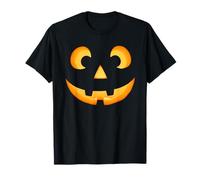 Happy Pumpkin Smile Halloween Uomini Donne Jack O Lanterna Face Maglietta