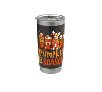 Happy Pumpkin Spice Season Coffee Latte Fall Autumn Season Bicchiere termico in acciaio inox doppia parete