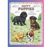 Happy Puppies: Coloring Book