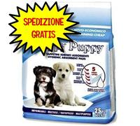 HAPPY PUPPY TAPPETINI IGIENICI ASSORBENTI 5 STRATI 60 X 90 CM 25 PZ