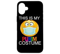 Happy Purim Costume funny Jewish Face Mask Custodia per iPhone 16 Plus