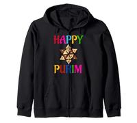 Happy Purim Costume Funny Jewish Felpa con Cappuccio