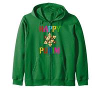 Happy Purim Costume Funny Jewish Felpa con Cappuccio