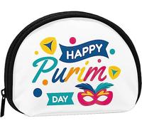Happy Purim Day Women And Girls Cute Fashion Portamonete Portamonete Portamonete Portachiavi