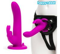 Happy Rabbit Vibrating Strap-On Harness Strapon Harness Imbracatura Rabbit Dildo