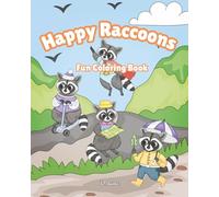 Happy Raccoons: Fun Coloring Book