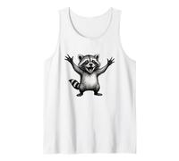 Happy Racoon Divertente Piccolo Procione Baby Ridere Racoon Canotta