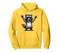 Happy Racoon Divertente Piccolo Procione Baby Ridere Racoon Felpa con Cappuccio