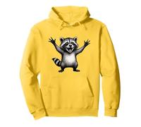 Happy Racoon Divertente Piccolo Procione Baby Ridere Racoon Felpa con Cappuccio