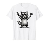 Happy Racoon Divertente Piccolo Procione Baby Ridere Racoon Maglietta