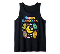 Happy Ramadan per Bambini Musulmani Ragazzi Ragazze Kawaii Luna Lanterna Canotta