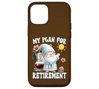 Happy Retirement Gnome Dad For Coffee Lover Finally Retired Custodia per iPhone 12/12 Pro