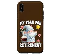 Happy Retirement Gnome Dad For Coffee Lover Finally Retired Custodia per iPhone XS Max