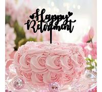 Happy Retirement Mr And Mrs Rustico Matrimonio Fidanzamento Cake Topper Acrilico Nero Personalizzare Divertente Sposa & Sposo Cake Toppers per Matrimonio Fidanzamento Decorazione Matrimonio Regali di