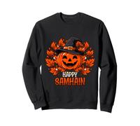 Happy Samhain Halloween Zucca Wicca Wiccan Witch Felpa
