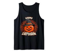Happy Samhain Halloween Zucca Wicca Wiccan Witchy Canotta