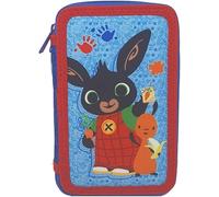 Happy School Astuccio Scuola, Bing, Flop, 3 Zip, multiscomparto, Completo 44 Pezzi, Colori Giotto, 20 x 13 x 6 cm, Multicolore