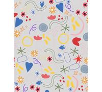 Happy Shapes and Doodles Notebook: A Fun and Bright Creative Journal with Cute Abstract Shapes, Perfect for School, Drawing, Writing and Creativity. 110 Lined Pages. Soft Matte Cover