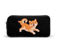 Happy Shiba Inu - Astuccio per penne e matite, ad alta capacità, con divertente cane Shiba Inu, astuccio per cancelleria, organizer per cosmetici, per uomini e, Stile:, 22*12*5cm, MHXYZHW