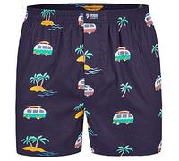 Happy Shorts Boxer americani da uomo, in weboxer per vacanze, Vacation Vacanza M