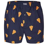 Happy Shorts Boxer americano da uomo Webboxer Pride Big Hearts, Pizza, L