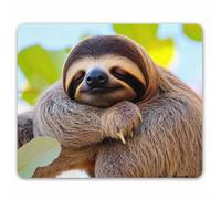 Happy Sloth Funny Sloth in Costa Rica'S Manuel Antonio Park Tappetino Mouse Soffice Tappetini per Il Mouse Base in Gomma Mousepad per Pc Ufficio Laptop 25X30Cm