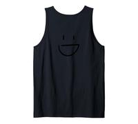 Happy Smile Auguri positivi Minimal Art sul Retro Canotta