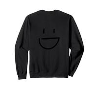 Happy Smile Auguri positivi Minimal Art sul Retro Felpa