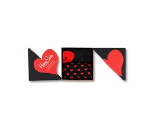 Happy Socks 2-Pack calzini amore e cuori, colorati e divertenti, scatole regalo per San Valentino