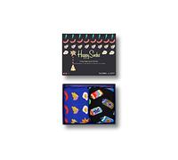 Happy Socks 2-Pack Friday Night Socks Set, colorati e divertenti, calzini per uomo e donna, Nero (36-40)