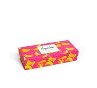 Happy Socks 2-Pack Mini Dot Low Sock, colorati e allegri, calzini per uomo e donna, Nero-Bianco-Blu-Rosa-Giallo-Verde-Rosa-Rosa-Rosa-Verde-Rosa-Arancione, 4-Pack Banana Exclusive, 41-46