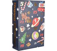 Happy Socks 24-Pack Happy Holidays Socks Gift Set, Calzino Donna, Multicolour, 4-7
