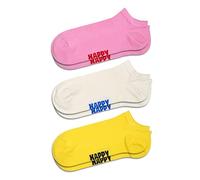 Happy Socks 3-Pack calzini bassi Solid collection - Calzini in cotone biologico per uomo e donna - colorati ed eleganti