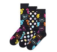 Happy Socks 3-Pack Classic Dog Socks Calzini, Multicolore, 36-40 (Pacco da 3) Unisex