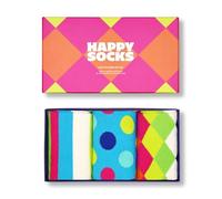 Happy Socks 3-Pack Light Blue Mix Socks Gift Set calzini colorate e divertenti in cotone