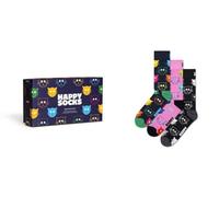 Happy Socks 3-pack Mixed Cat Socks Gift Set Calzini Unisex - Adulto (Pacco da 3)