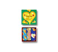 Happy Socks 3-Pack Pizza Love Socks Set, colorati e divertenti, calzini per uomo e donna, Blu-Rosso-Rosa-Verde-Bianco (41-46)