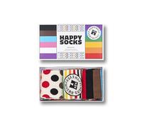 Happy Socks 3-Pack calzini Pride, colorati e divertenti, calzini con arcobaleno e righe