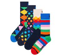 Happy Socks 4er Pacco Unisex Calzini - Scatola Regalo, Classiche, Misti Colori