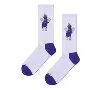 Happy Socks AUBERGINE SNEAKER SOCK, bianco, 41-46