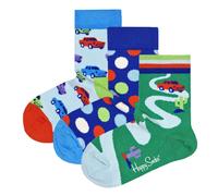 Happy Socks Bambini Calzini Unisex, 3er Pacco - Regalo,Cotone Organico,Colore